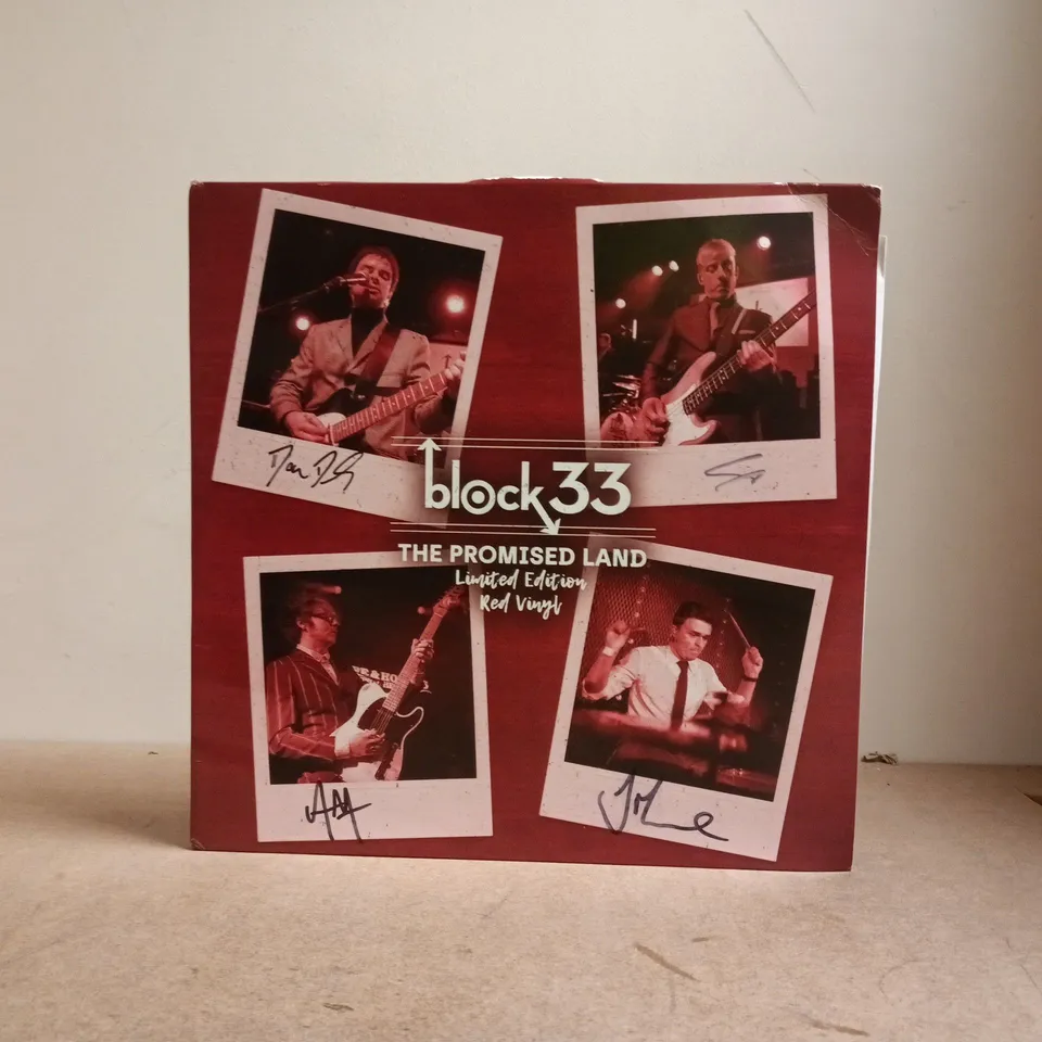 SIGNED BLOCK 33 THE PROMISED LAND LIMITED EDITION RED VINYL