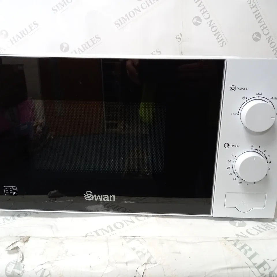 SWAN 20L 700W MANUAL MICROWAVE WHITE