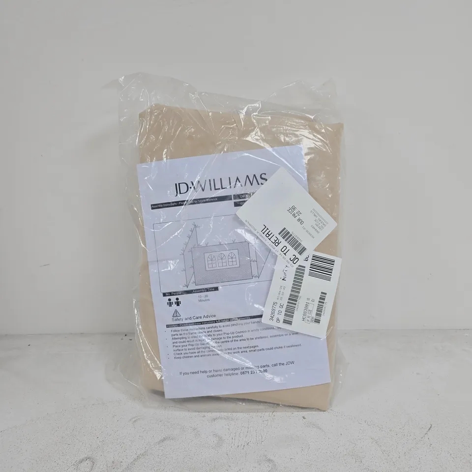 JD WILLIAMS CREAM WALLS FOR 3X3 POP UP GAZEBO