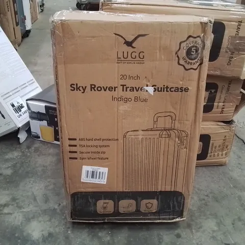 BOXED LUGG - 20INCH SKY ROVER TRAVEL SUITCASE INDIGO BLUE
