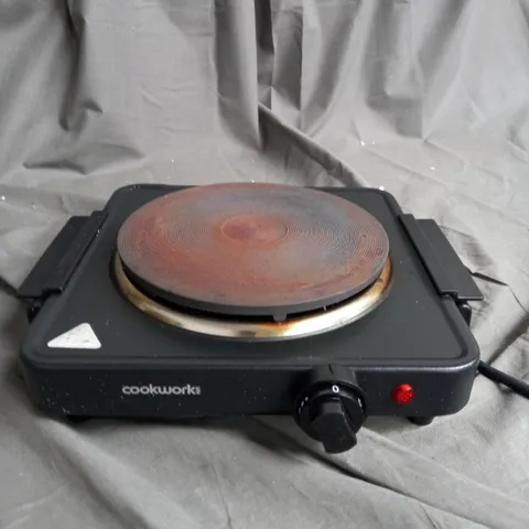 BOXED COOKWORKS BLACK TABLE TOP HOTPLATE