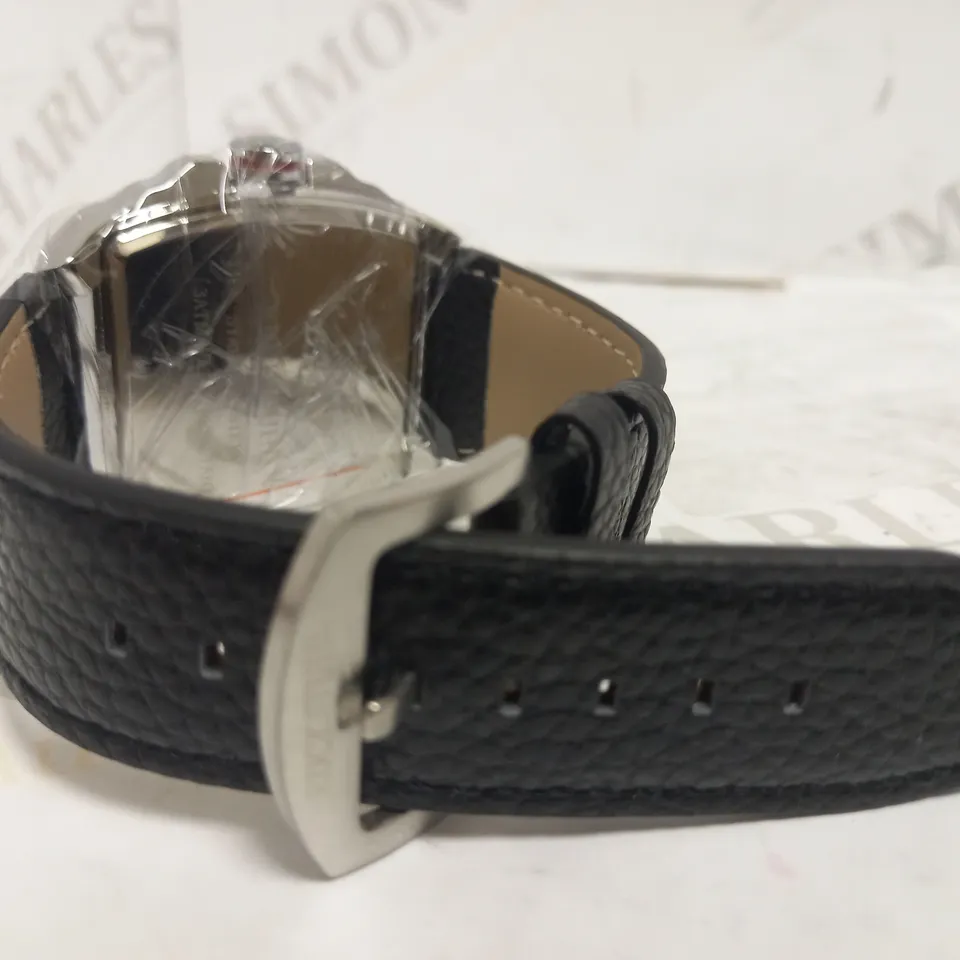 RUCKSTUHL TRIPLE DIAL LEATHER STRAP WRISTWATCH RRP £560