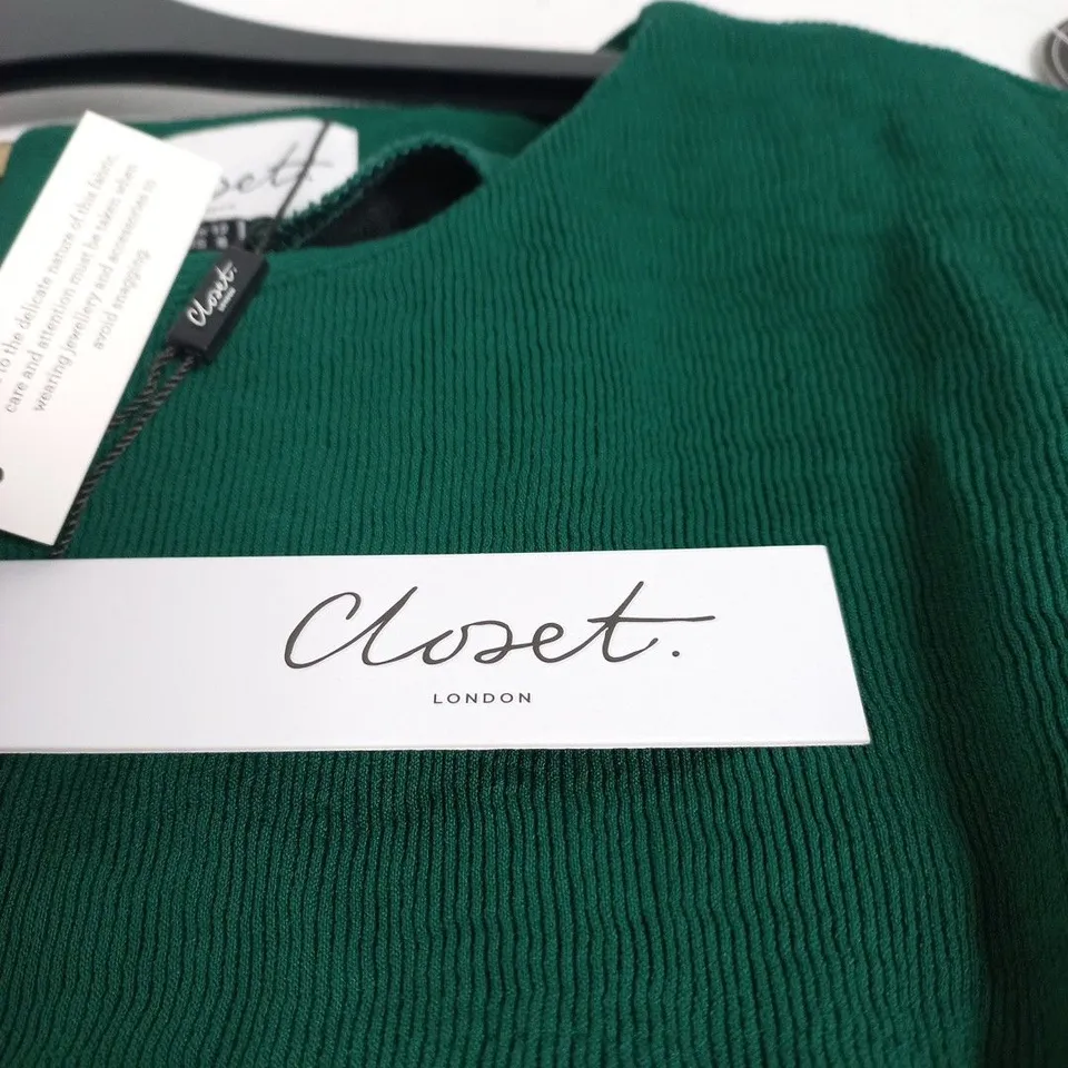 CLOSET LONDON EMERALD PENCIL MIDI DRESS MD8459 – UK SIZE 12