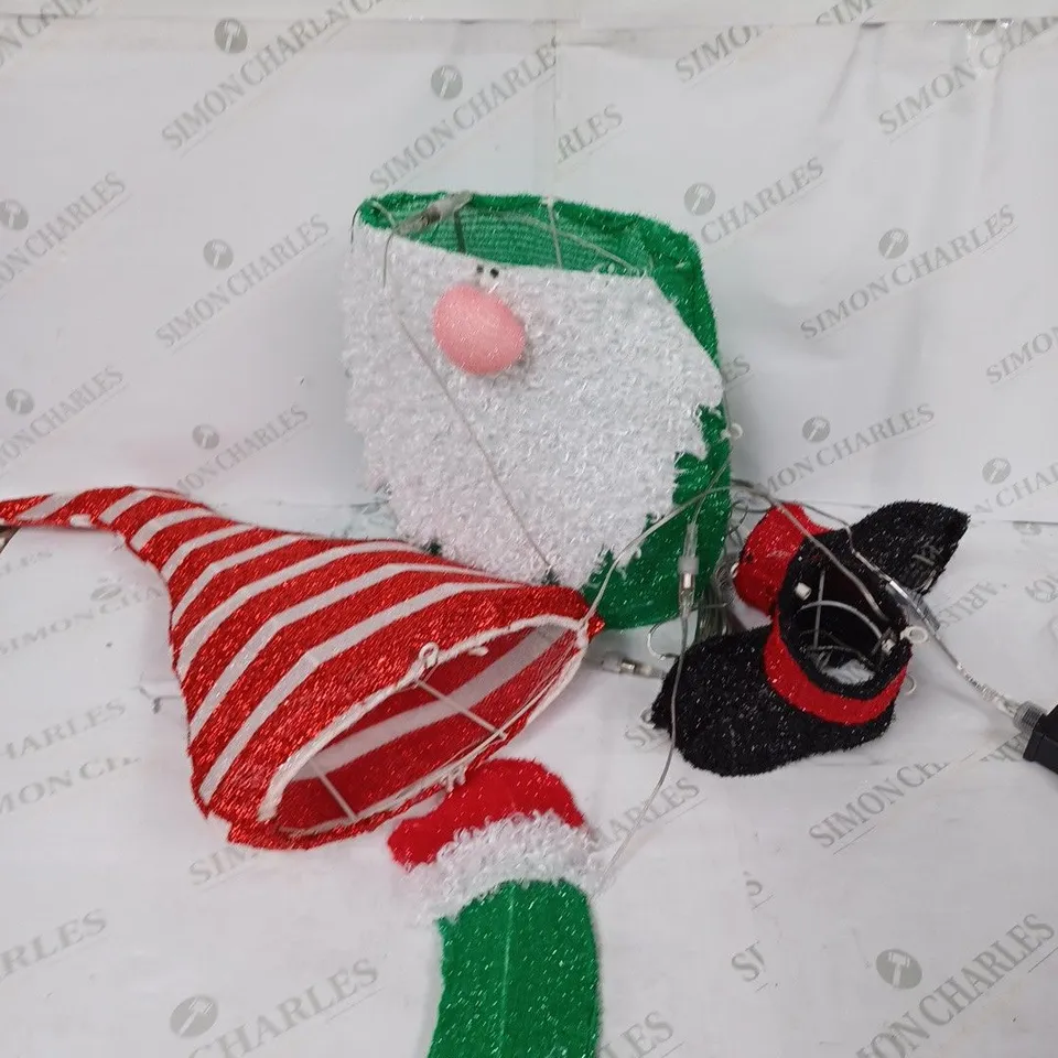 FESTIVE INDOOR OUTDOOR LARGE PRE-LIT GNOME