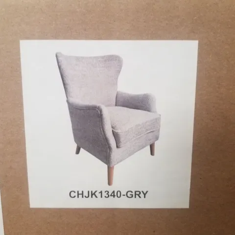 BOXED HULALA HOME DONNA ARMCHAIR - GREY