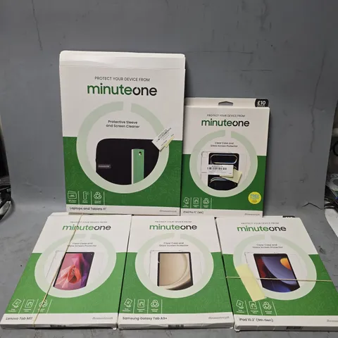 BOX OF APPROXIMATELY 15 MINUTE ONE ITEMS TO INCLUDE - IPAD PRO 11 M4 , IPAD 10.2 , SAMSUNG GALAXY TAB A9+ ETC