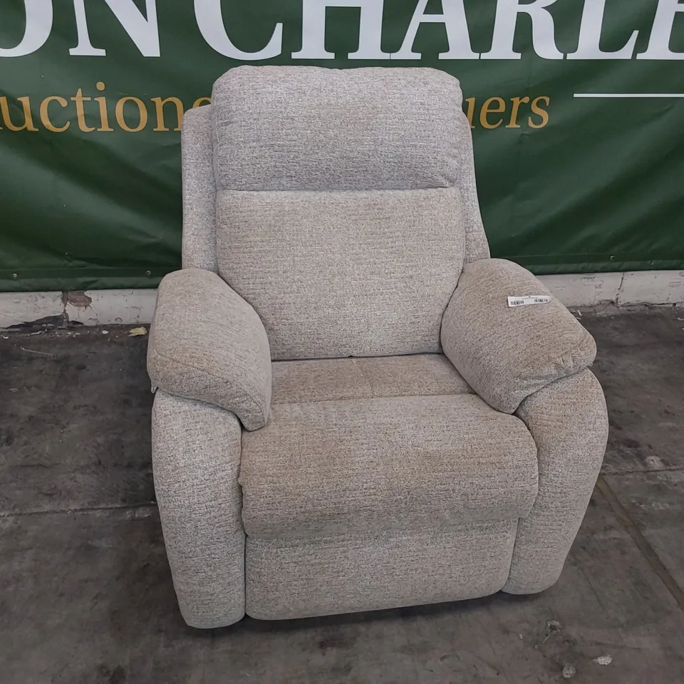 QUALITY BRITISH DESIGNER G PLAN KINGSBURY POWER RECLINING EASY CHAIR KAMPALA DUCK EGG FABRIC 