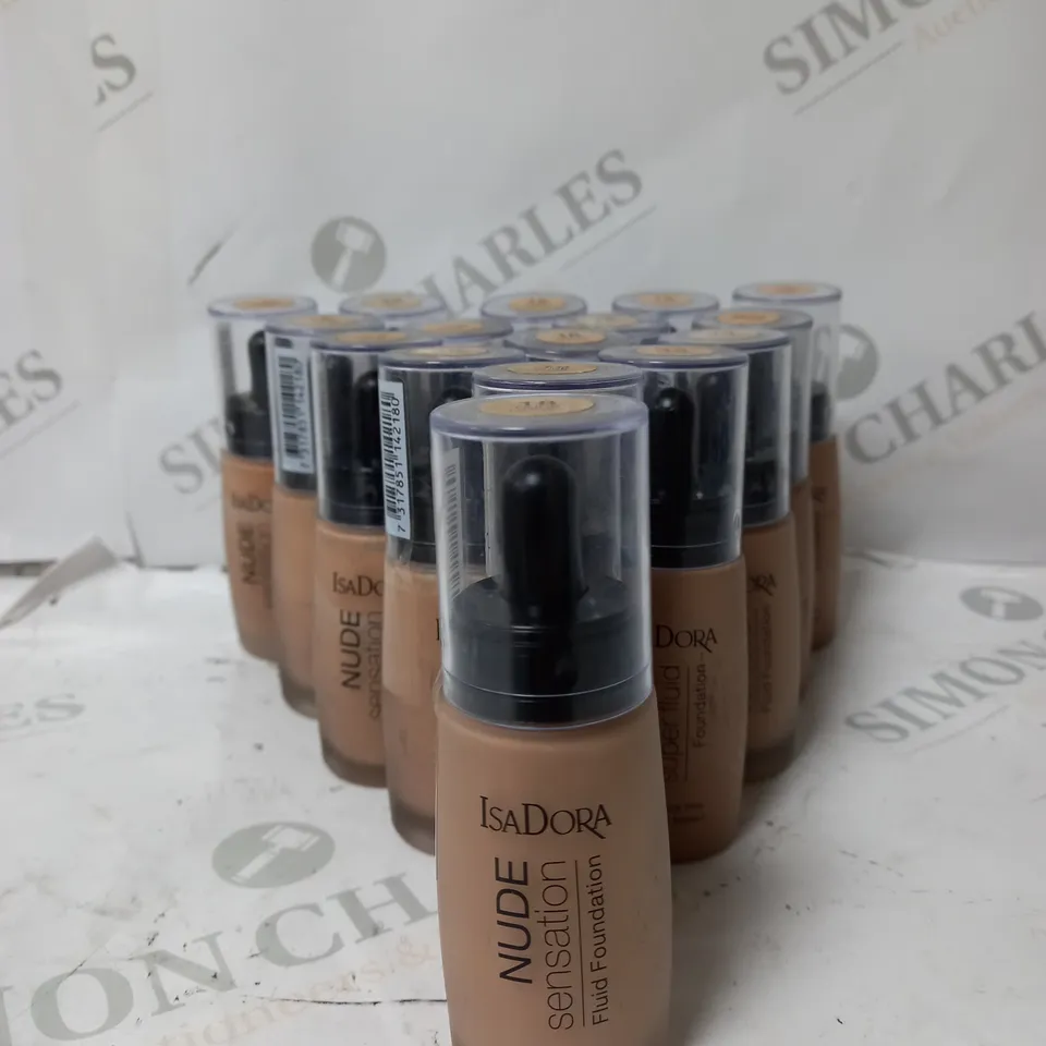 16 ISA DORA NUDE SENSATION FLUID FOUNDATIONS SHADE 18 NUDE HONEY