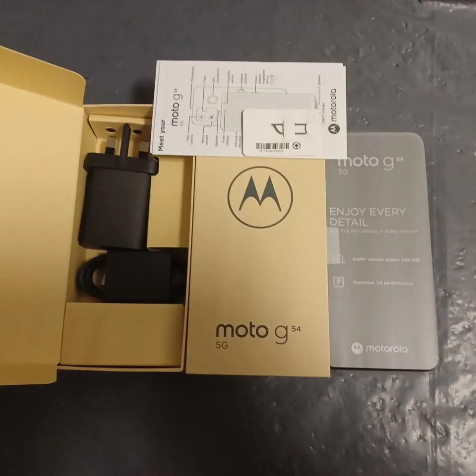 BOXED MOTOROLA MOTO G 54 5G MOBILE PHONE IN MIDNIGHT BLUE - 8+256GB 