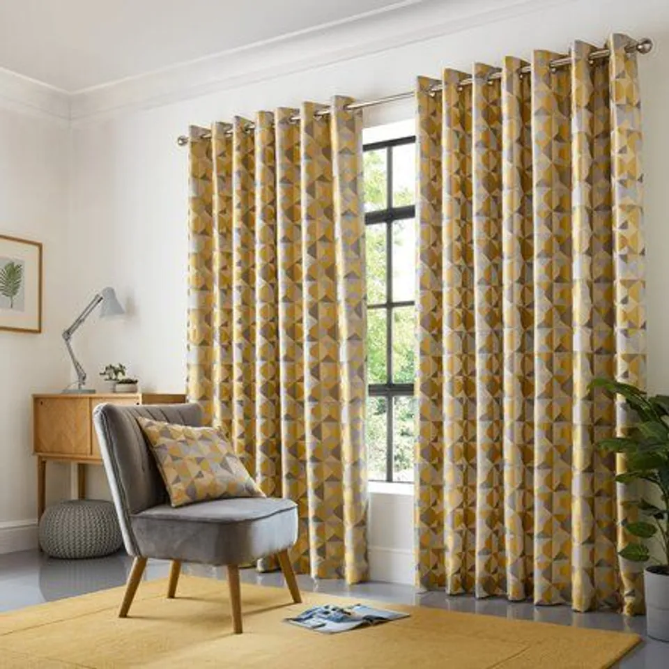 LUCAS EYELET ROOM DARKENING CURTAINS 