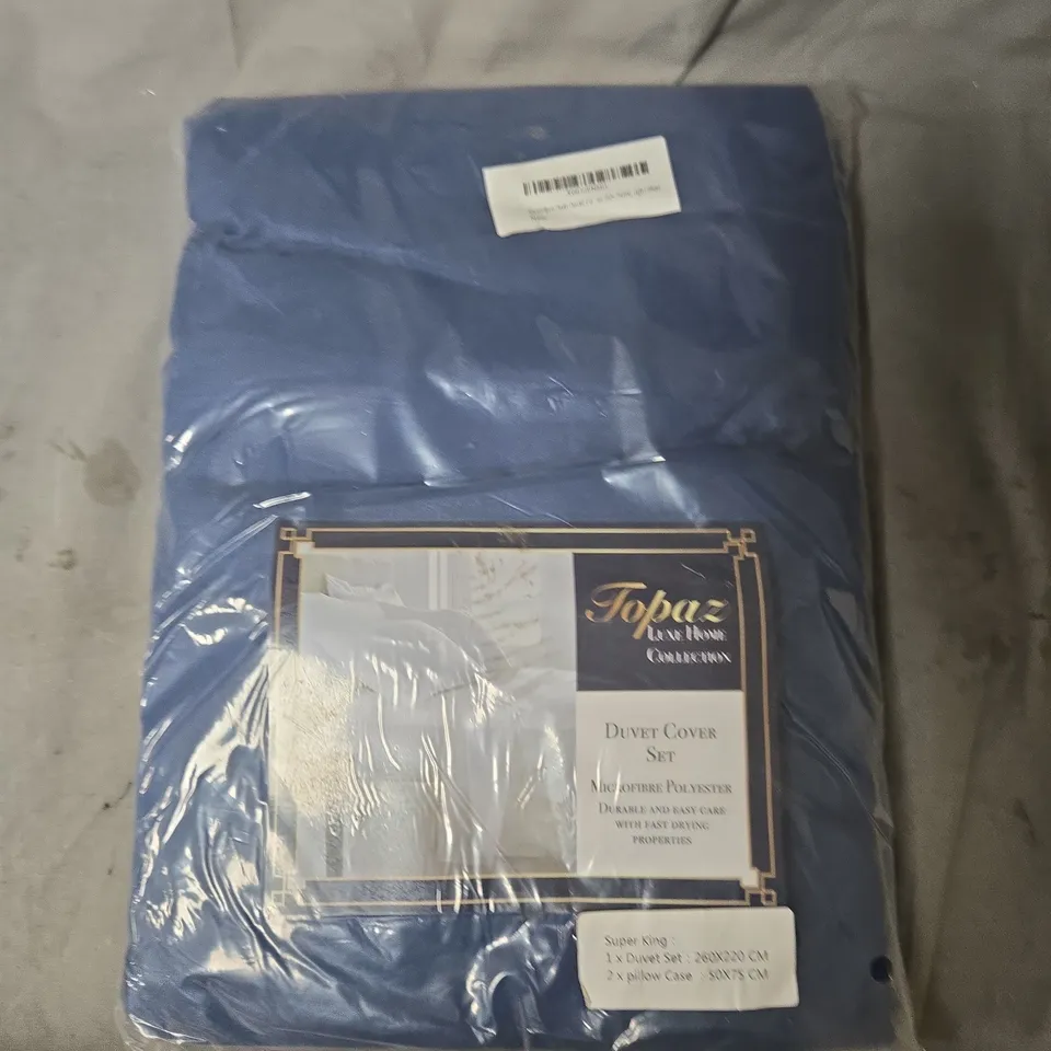 TOPAZ LUXE HOME COLLECTION DUVET COVER SET – SUPER KING, BOX OF APPROXIMATELY 15