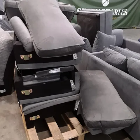 PALLET OF ENEDELIA 176CM VELVET SQUARE ARM SOFA PARTS