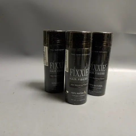 4 SEALED FIXXIE HAIR FIBRES HAIR BUILDING FIBRES BLACK