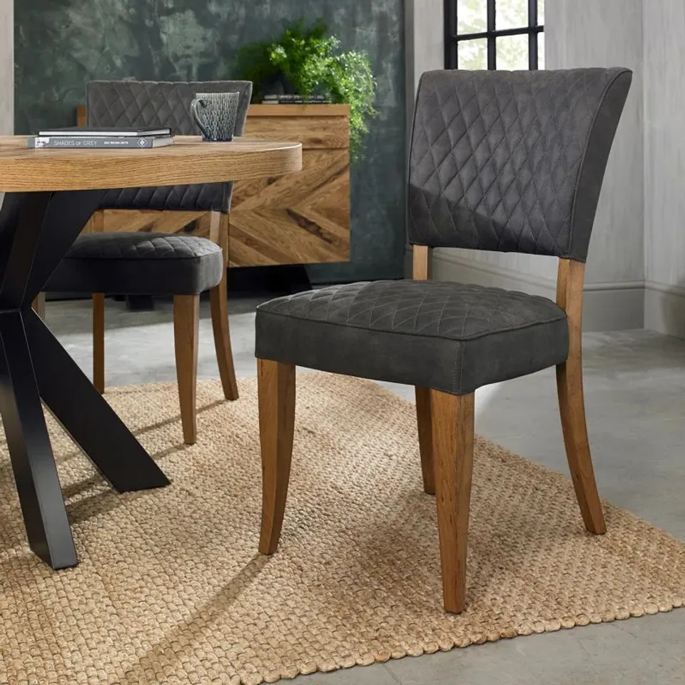 BOXED MAGALLANES SIDE CHAIR IN DARK GREY