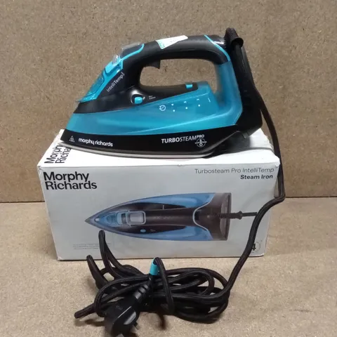 BOXED MORPHY RICHARDS TURBOSTEAM PRO INTELLITEMP STEAM IRON - 303210