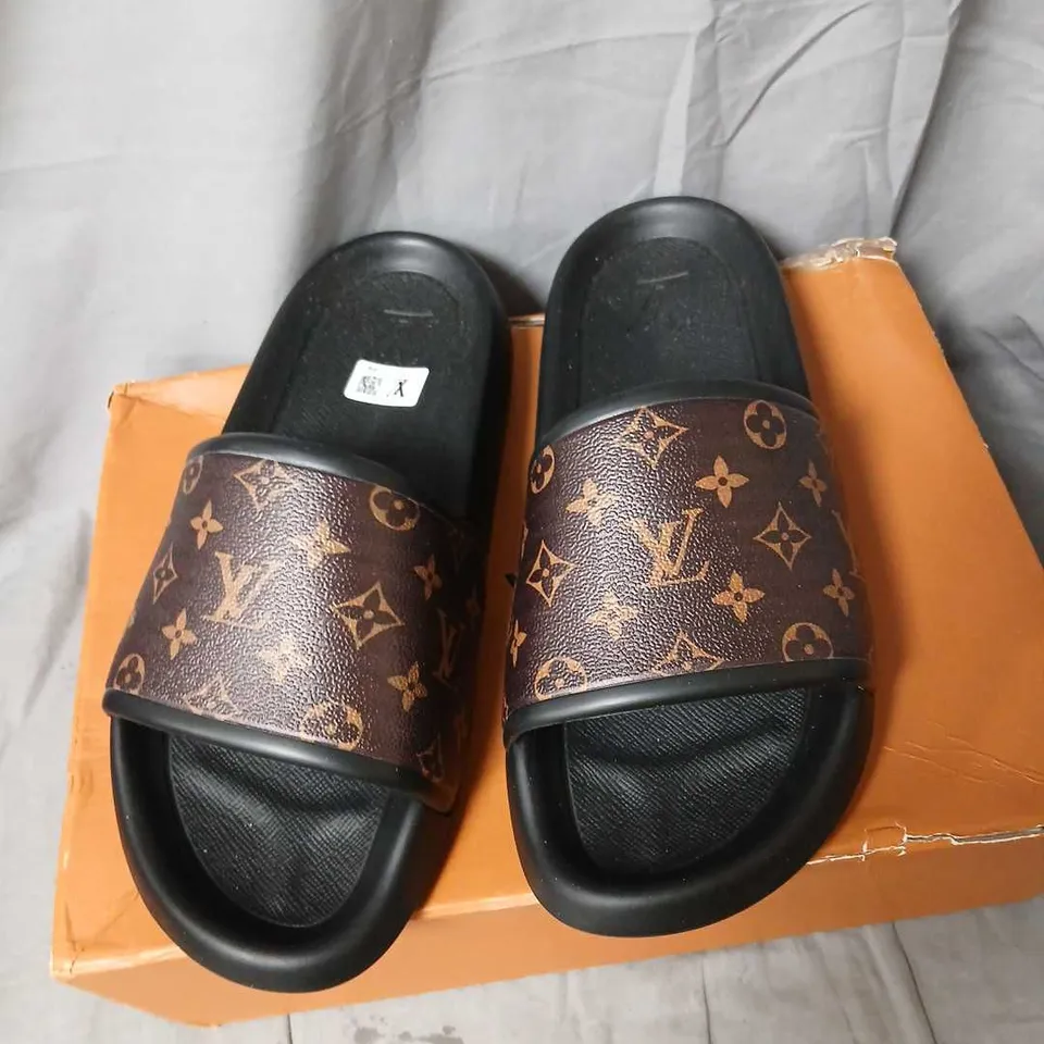 LOUIS VUITTON MONOGRAM SLIDE SANDALS – WOMEN'S  EU 44