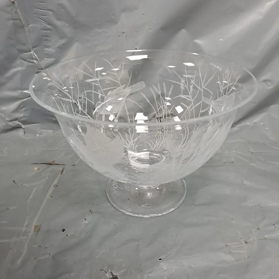 BOXED DARTINGTON FORTUNA CRYSTAL COLLECTION TRIFLE BOWL - COLLECTION ONLY