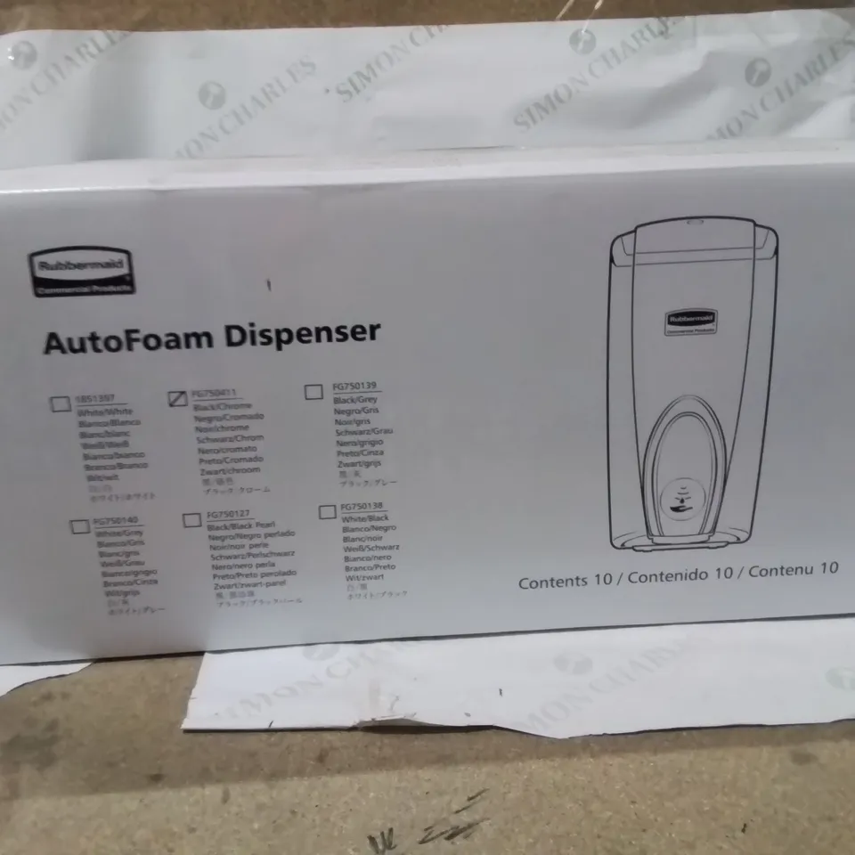 BOXED RUBBERMAID FOAM DISPENSER 