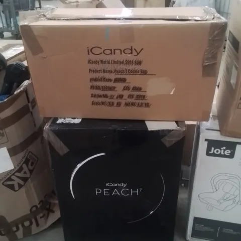 BOXED ICANDY PEACH 7 STROLLER AND ACCESSORIES (2 BOXES)
