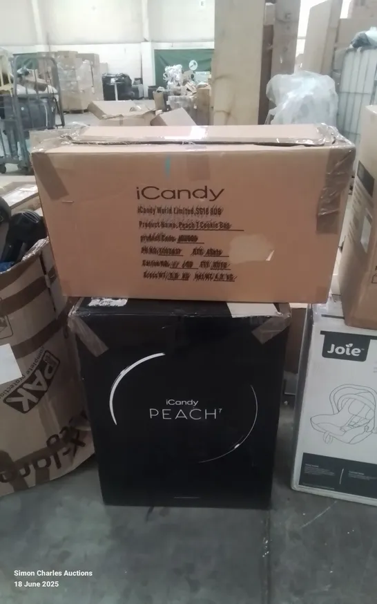 Lot 214: BOXED ICANDY PEACH 7 STROLLER AND ACCESSORIES (2 BOXES ...