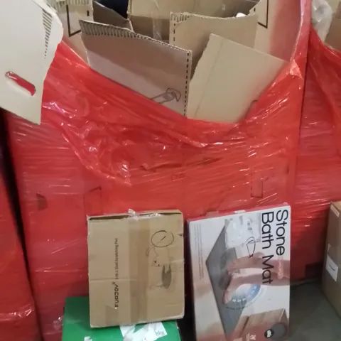 PALLET OF ASSORTED HOUSEHOLD GOODS AND PRODUCTS TO INCLUDE;STANDING BATH MAT,RICE COOKER,CAT SCRATCHING POST