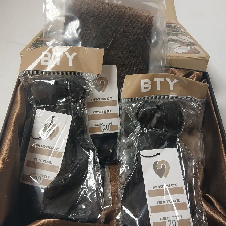 DESTINATION BAY 20" BROWN HAIR EXTENSIONS SET 