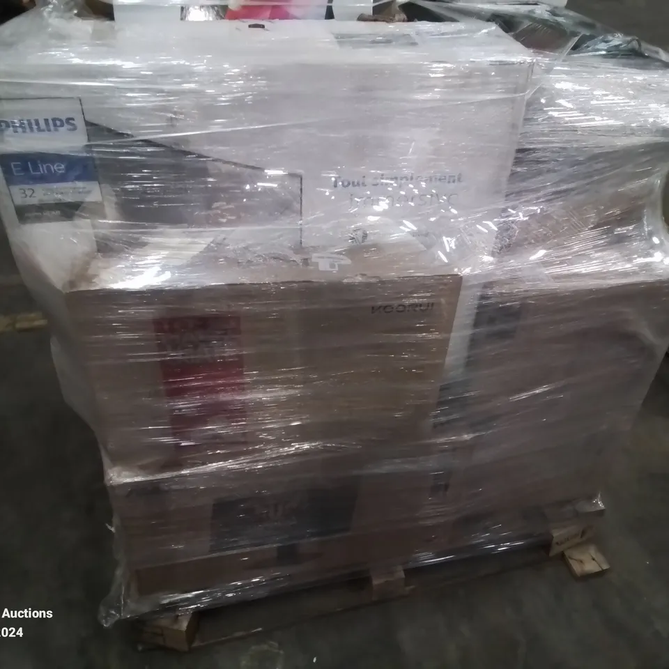 PALLET OF APPROXIMATELY 19 UNPROCESSED RAW RETURN MONITORS AND TELEVISIONS TO INCLUDE;