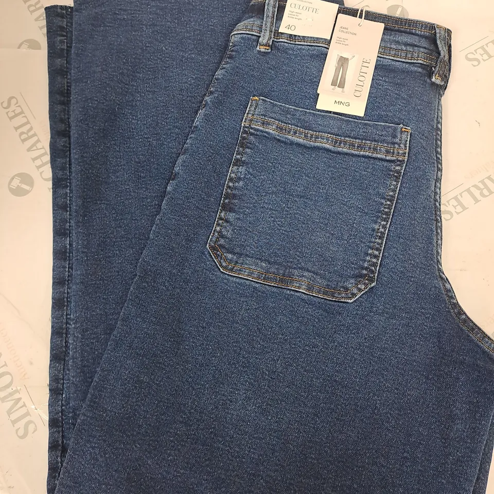 MNG CULOTTE HIGH WAIST LOOSE FIT JEANS - 40