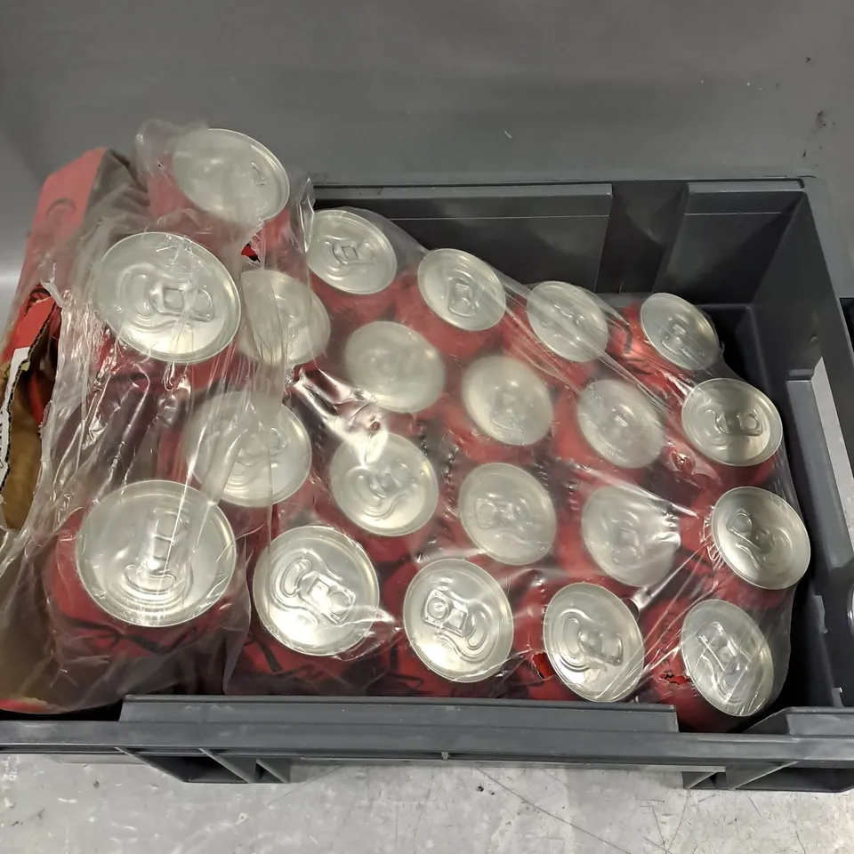 APPROXIMATELY 20 CANS OF COCA-COLA ZERO DRINKS 