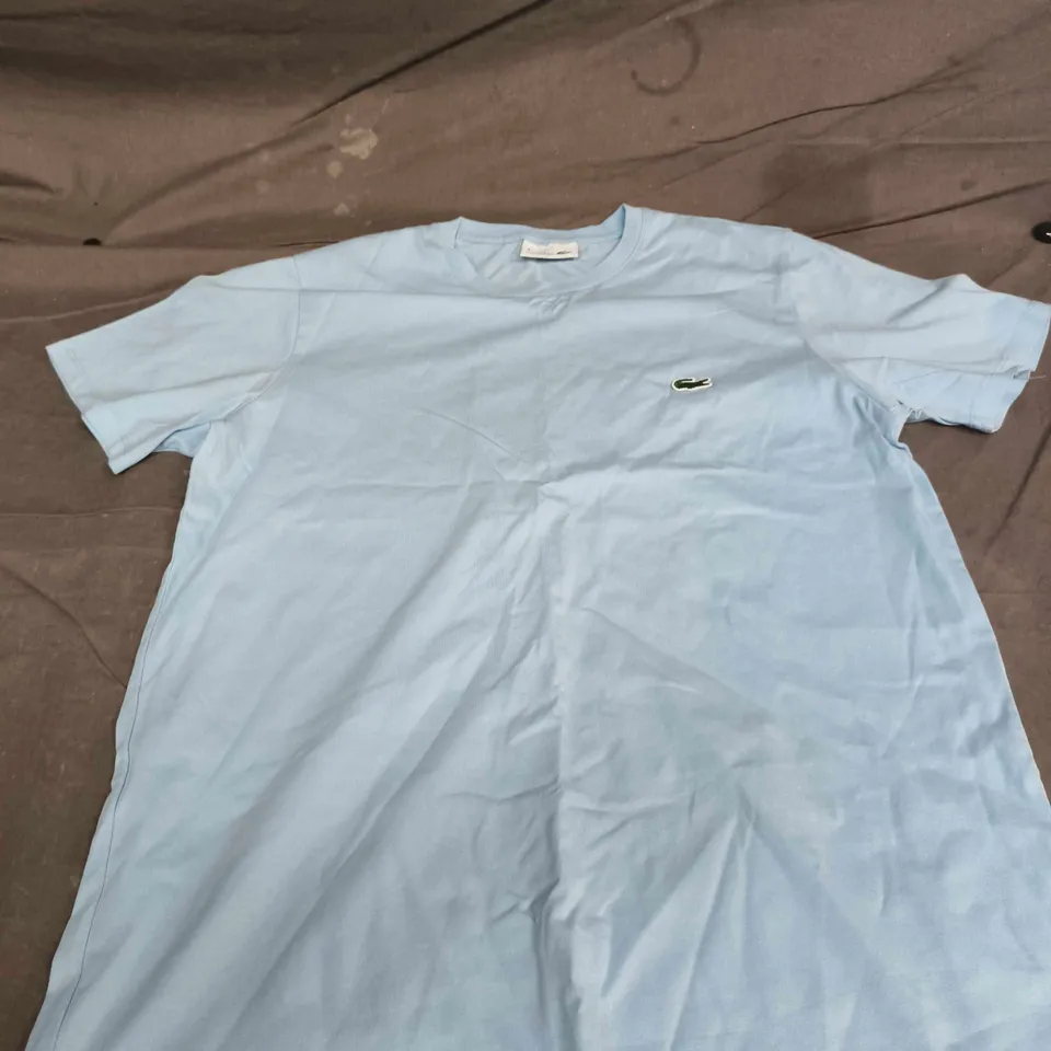 LACOSTE LIGHT BLUE POLO SHIRT – UK SIZE 5 (KIDS), CROCODILE LOGO