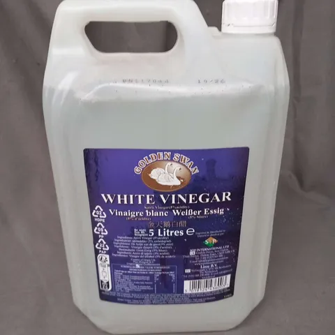 THREE TUBS OF GOLDEN SWAN WHITE VINEGAR 5 LITRE