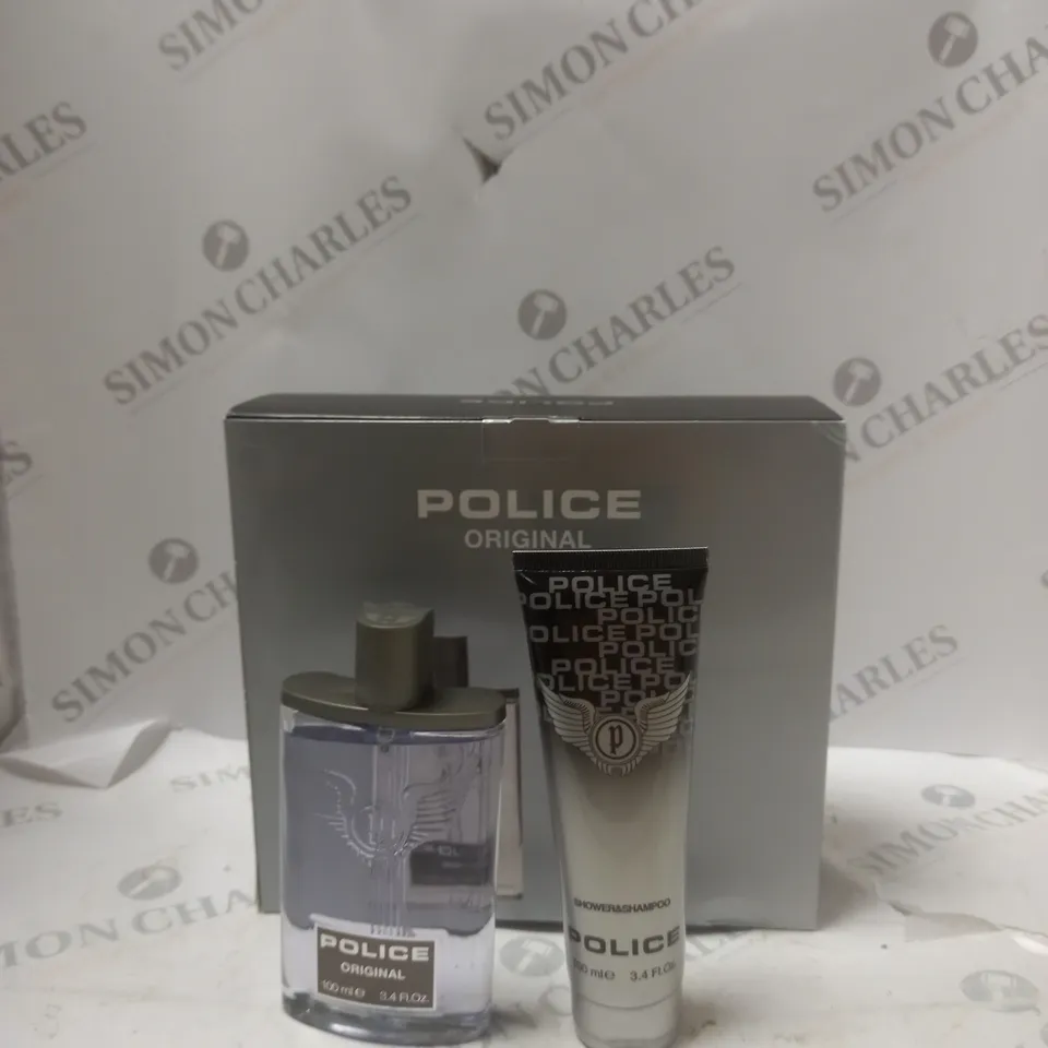 GIFT SET POLICE ORIGINAL 100ML EDT SPRAY & SHOWER SHAMPOO 100ML MEN