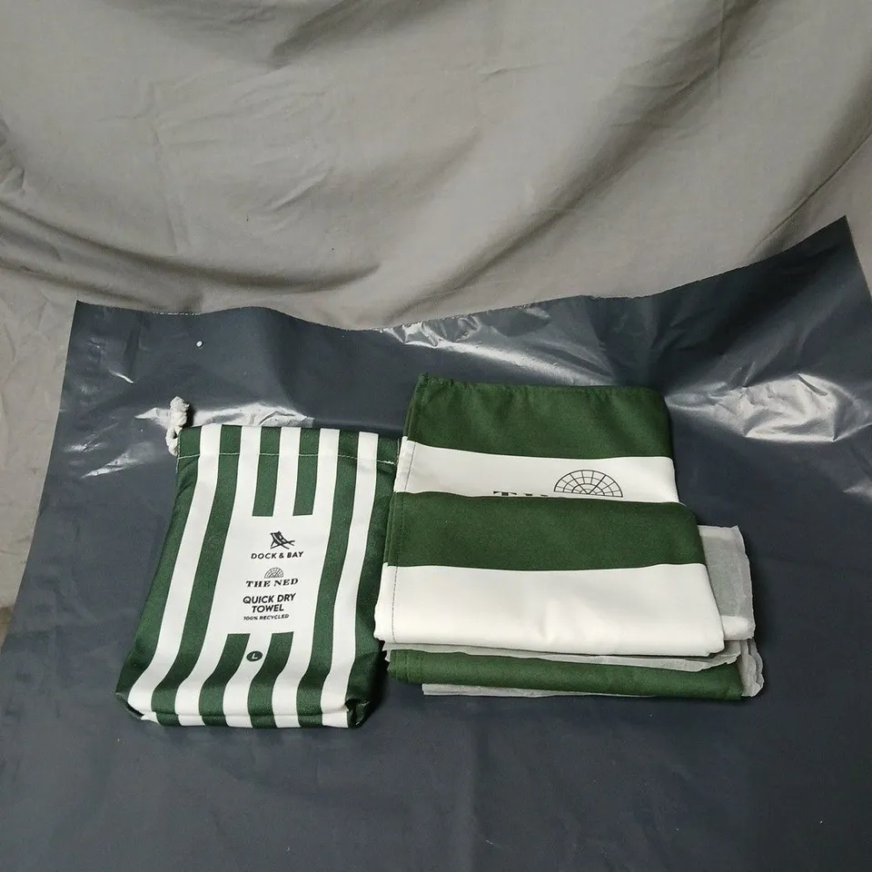 DOCK AND BAY THE NED QUICK DRY TOWEL LARGE IN CARRY POUCH