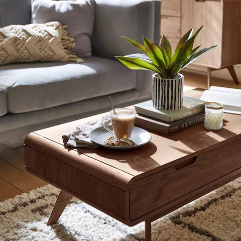 BOXED OSLO COFFEE TABLE - WALNUT