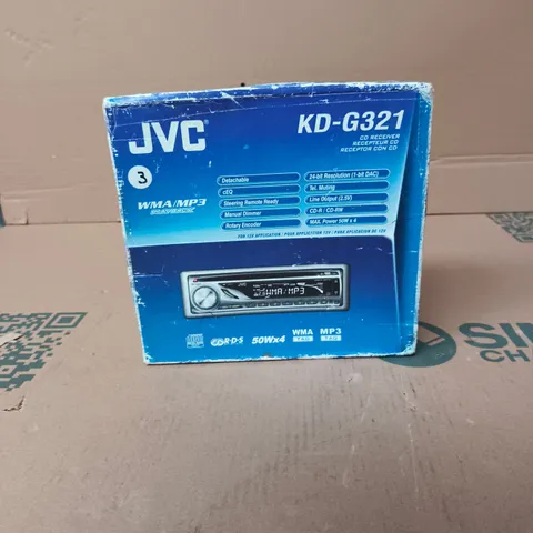 JVC KD-G321 CD RECEIVER β BOXED CAR AUDIO HEAD UNIT (DETACHABLE FACE)
