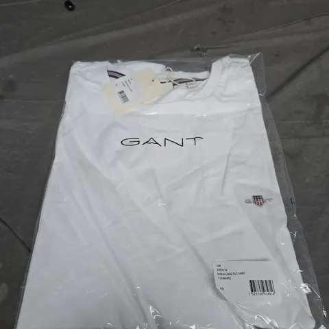 BAGGED GANT SHIELD LOGO SS TEE - SIZE XXL