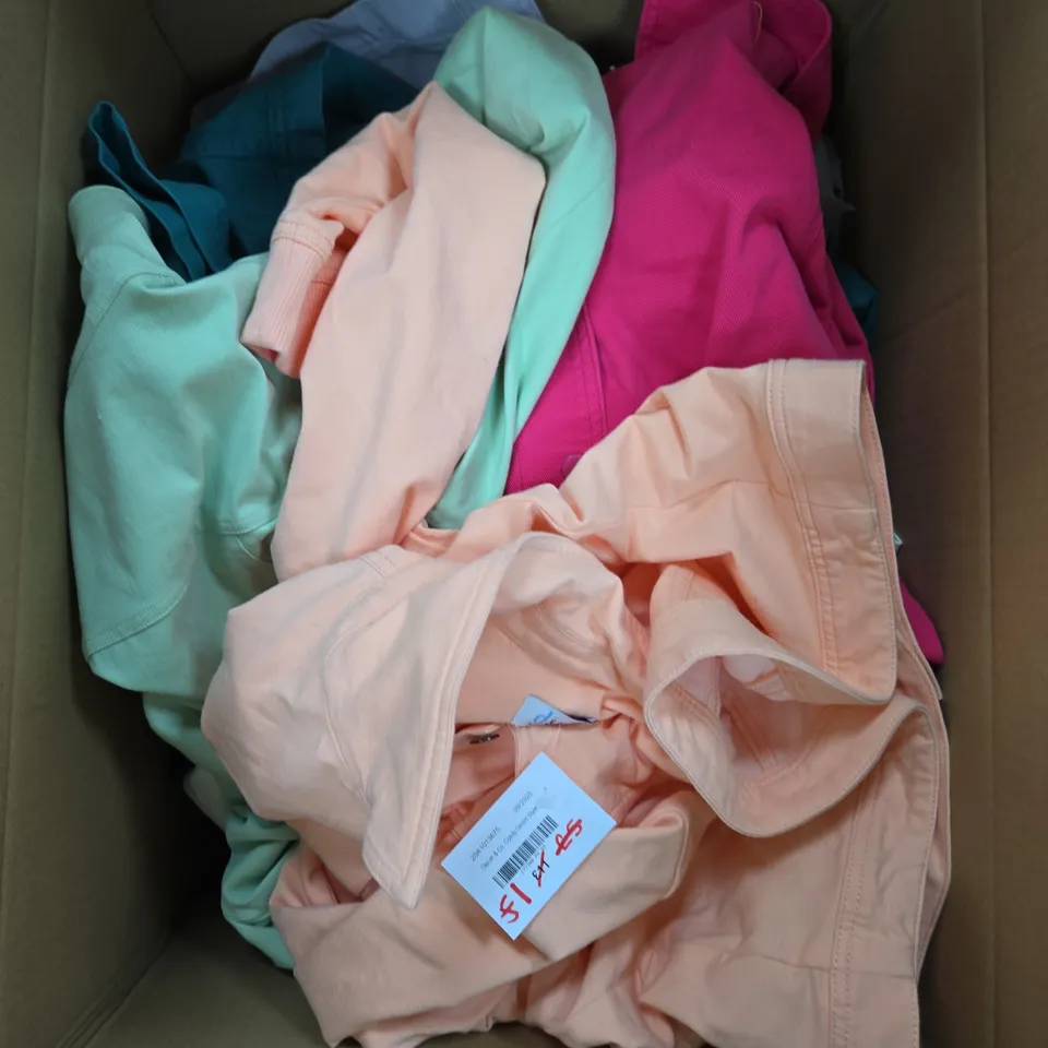 APPROXIMATELY 15 ASSORTED WOMENS CLOTHING PRODUCTS IN VARIOUS STYLES & SIZES 