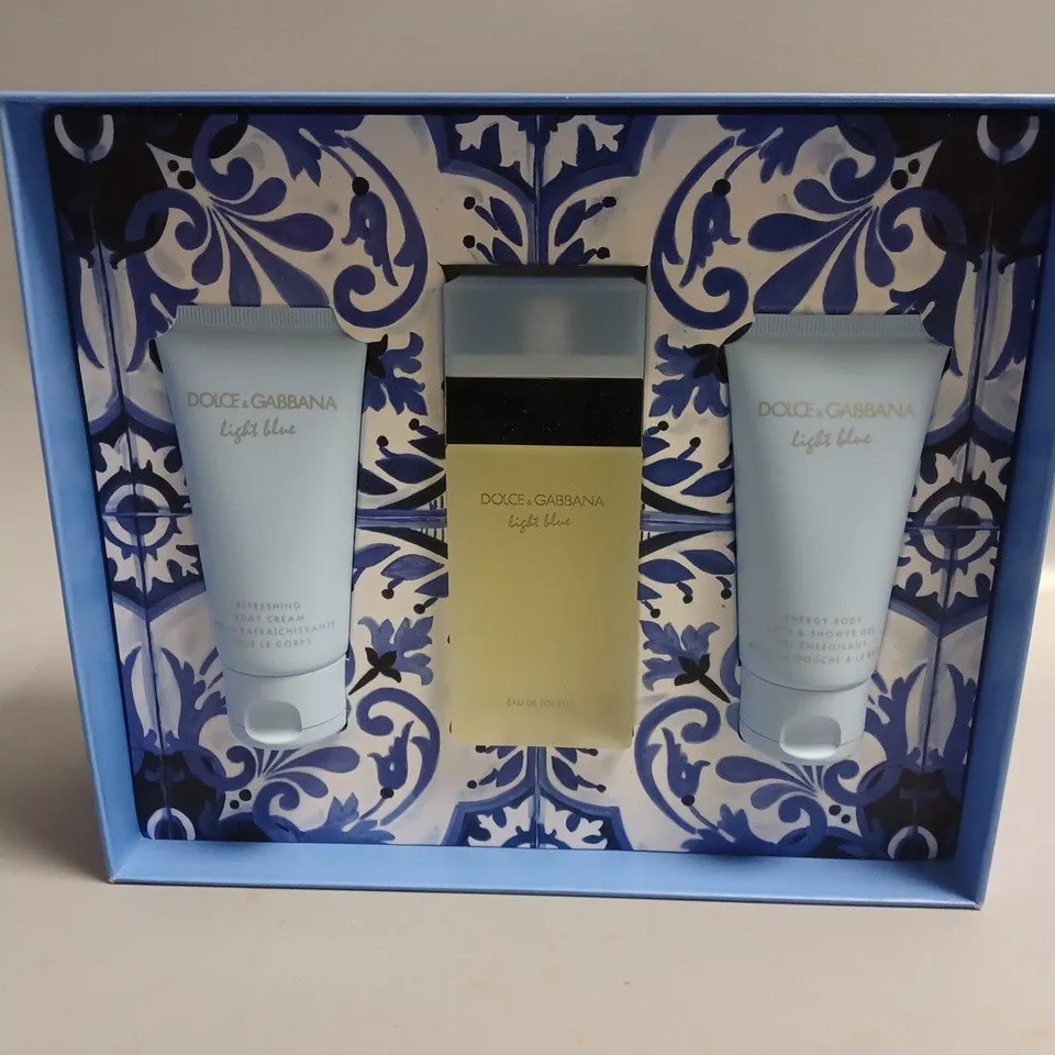 BOXED DOLCE & GABBANA LIGHT BLUE EAU DE TOILETTE GIFTSET