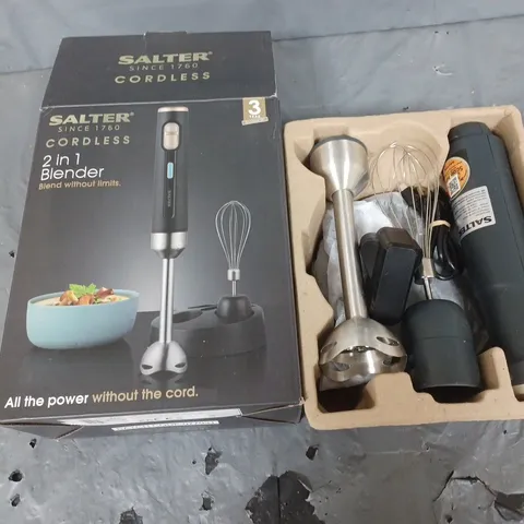 BOXED SALTER CORDLESS 2 IN 1 BLENDER