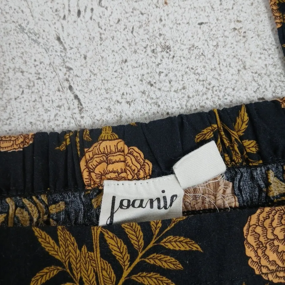 JOANIE FLORAL PRINT MAXI DRESS – NAVY WITH GOLD FLOWERS (WOMEN'S CLOTHING) SIZE 12