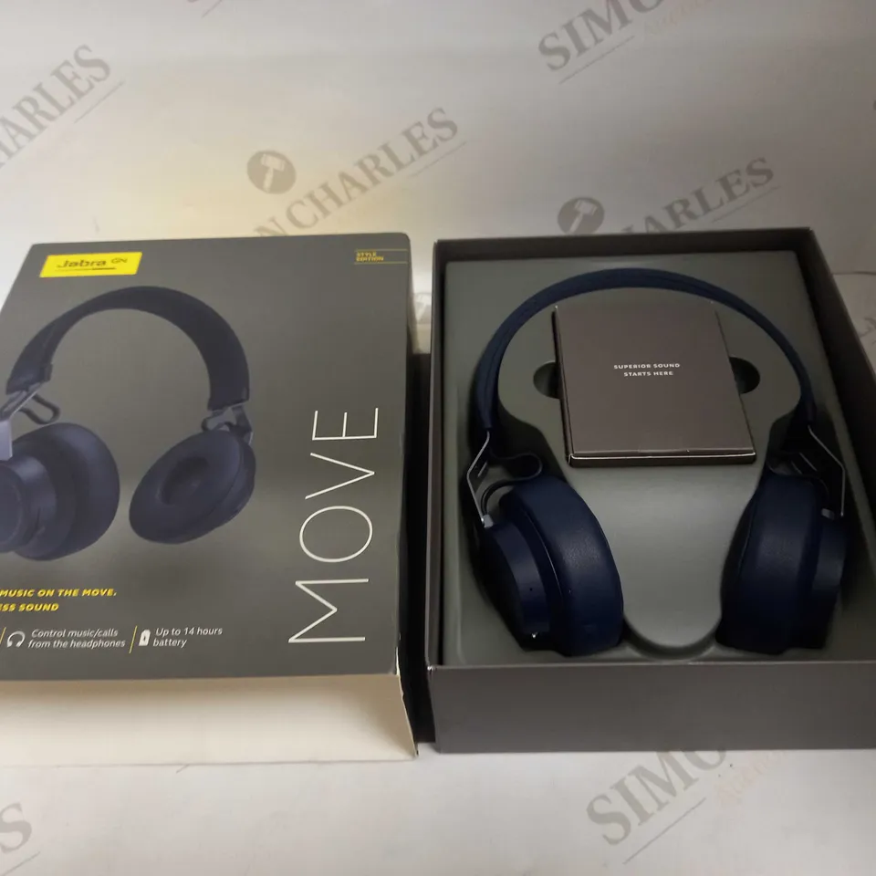 JABRA MOVE STYLE EDITION WIRELESS HEADPHONES - BLUE