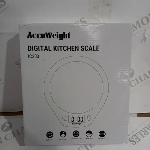 ACCUWEIGHT DIGITAL KITCHEN SCALE IC203