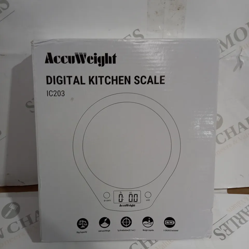ACCUWEIGHT DIGITAL KITCHEN SCALE IC203