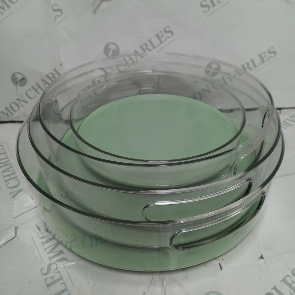 COOK ESSENTIALS SET OF 4 SPINNING PLATES