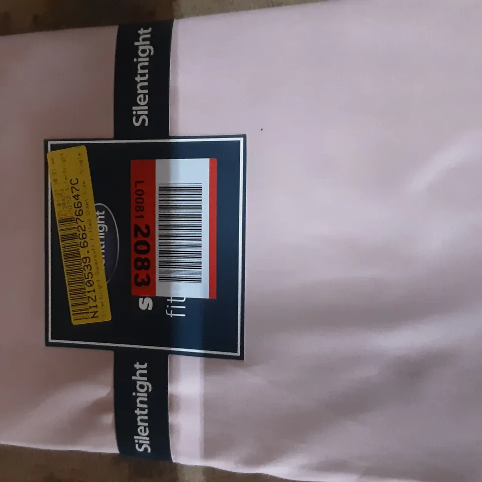 SILENTNIGHT SUPERSOFT FITTED SHEET SINGLE PINK