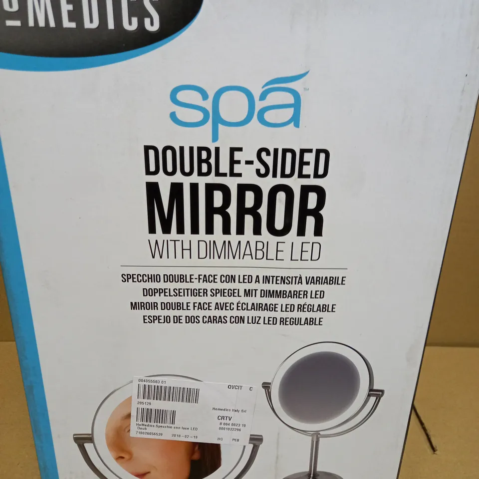 BOXED HOMEDICS SPA DOUBLE SIDED MIRROR MIR-8150-EU