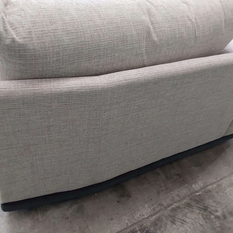 QUALITY BRITISH MANUFACTURED DESIGNER G PLAN FUSION LHF ANGLED SECTION HEATH CLOUD FABRIC 