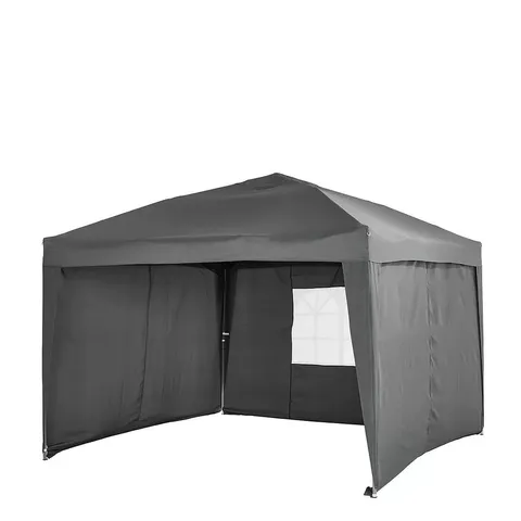 BOXED 2.5 X 2.5 POP UP GAZEBO WITH 3 SIDE PANELS - COLLECTION ONLY