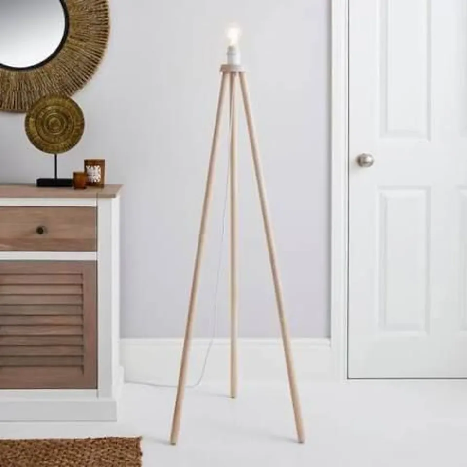 BOXED AMBRA TRIPOD FLOOR LAMP BASE