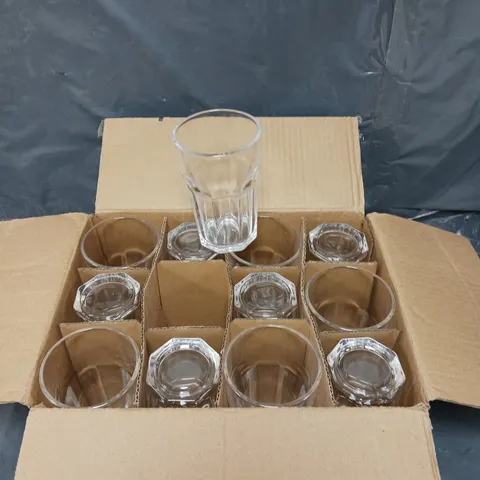 BOXED OLYMPIA TOUGHENED ORLEANS TUMBLER SET - COLLECTION ONLY 